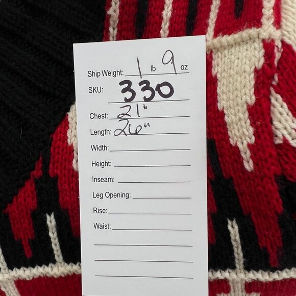 Lauren Ralph Lauren Fair Isle Pattern Cowl Neck Thick Knit Wool Blend Sweater Si - Picture 5 of 5